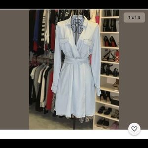 Bb Dakota Denim Wrap Dress Size 4